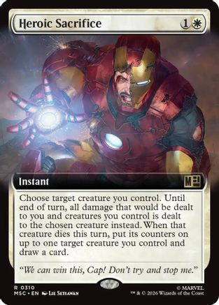 Image of Heroic Sacrifice (Extended Art) (MSC-310) - Commander: Marvel Super Heroes