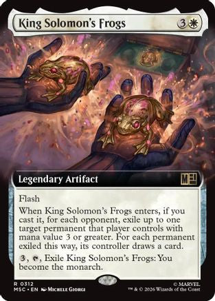Image of King Solomon's Frogs (Extended Art) (MSC-312) - Commander: Marvel Super Heroes Foil