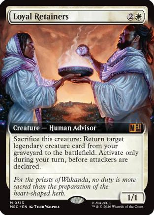Image of Loyal Retainers (Extended Art) (MSC-313) - Commander: Marvel Super Heroes Foil