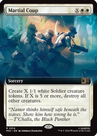 Image of Martial Coup (Extended Art) (MSC-314) - Commander: Marvel Super Heroes Foil