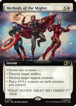 Image of Methods of the Mighty (Extended Art) (MSC-315) - Commander: Marvel Super Heroes
