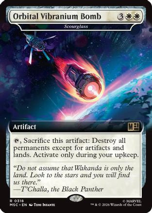 Image of Orbital Vibranium Bomb - Scourglass (Extended Art) (MSC-318) - Commander: Marvel Super Heroes