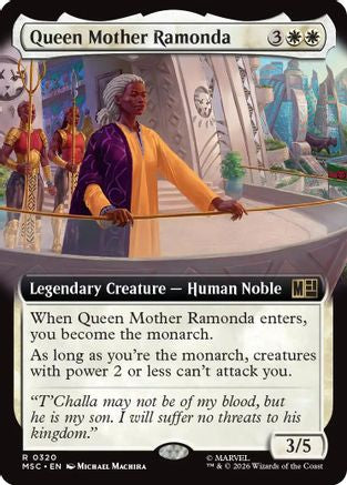Image of Queen Mother Ramonda (Extended Art) (MSC-320) - Commander: Marvel Super Heroes Foil