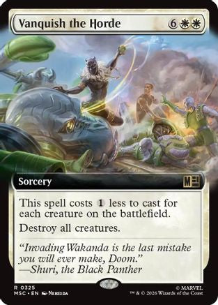 Image of Vanquish the Horde (Extended Art) (MSC-325) - Commander: Marvel Super Heroes