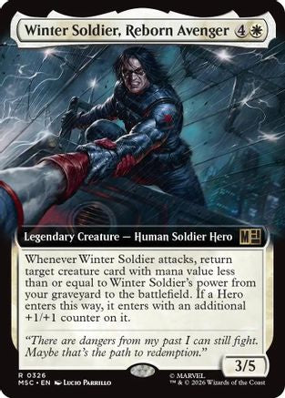 Image of Winter Soldier, Reborn Avenger (Extended Art) (MSC-326) - Commander: Marvel Super Heroes