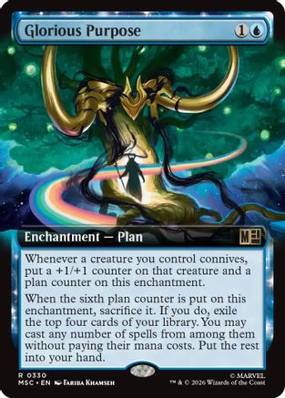 Image of Glorious Purpose (Extended Art) (MSC-330) - Commander: Marvel Super Heroes