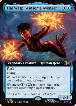 Image of The Wasp, Winsome Avenger (Extended Art) (MSC-343) - Commander: Marvel Super Heroes