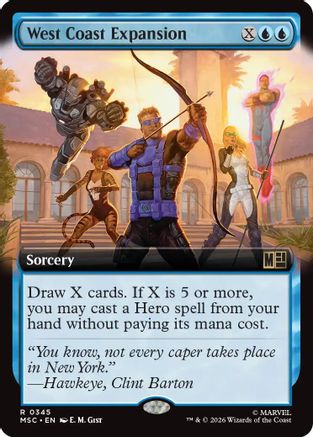 Image of West Coast Expansion (Extended Art) (MSC-345) - Commander: Marvel Super Heroes Foil