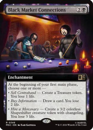 Image of Black Market Connections (Extended Art) (MSC-346) - Commander: Marvel Super Heroes Foil