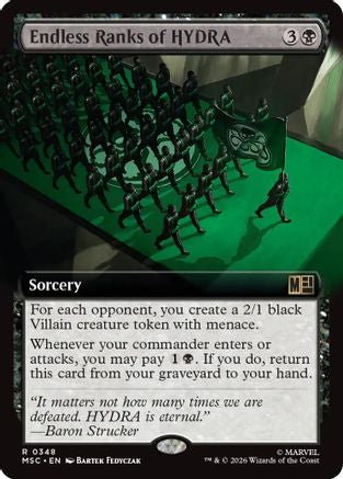 Image of Endless Ranks of HYDRA (Extended Art) (MSC-348) - Commander: Marvel Super Heroes Foil