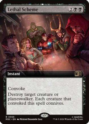 Image of Lethal Scheme (Extended Art) (MSC-353) - Commander: Marvel Super Heroes Foil