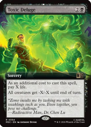 Image of Toxic Deluge (Extended Art) (MSC-354) - Commander: Marvel Super Heroes Foil