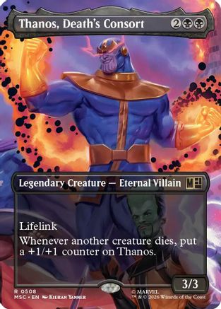 Image of Thanos, Death's Consort (Borderless) (MSC-508) - Commander: Marvel Super Heroes