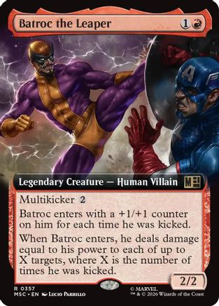 Image of Batroc the Leaper (Extended Art) (MSC-357) - Commander: Marvel Super Heroes