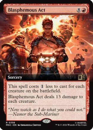 Image of Blasphemous Act (Extended Art) (MSC-358) - Commander: Marvel Super Heroes