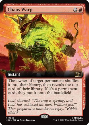 Image of Chaos Warp (Extended Art) (MSC-359) - Commander: Marvel Super Heroes Foil