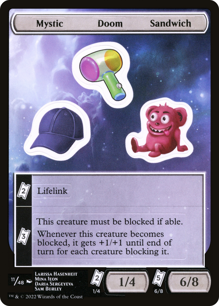 Image of Mystic Doom Sandwich [Unfinity Stickers]