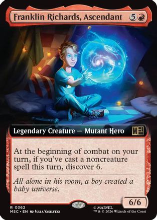 Image of Franklin Richards, Ascendant (Extended Art) (MSC-362) - Commander: Marvel Super Heroes
