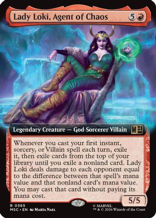 Image of Lady Loki, Agent of Chaos (Extended Art) (MSC-365) - Commander: Marvel Super Heroes Foil