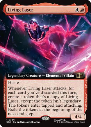 Image of Living Laser (Extended Art) (MSC-366) - Commander: Marvel Super Heroes