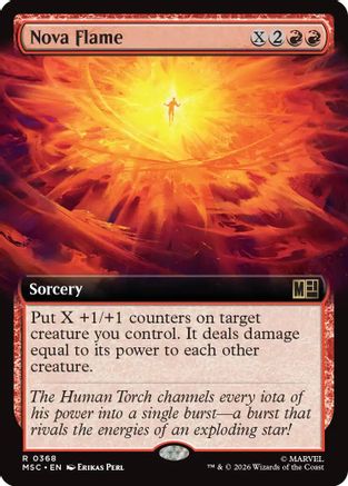 Image of Nova Flame (Extended Art) (MSC-368) - Commander: Marvel Super Heroes