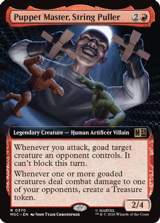 Image of Puppet Master, String Puller (Extended Art) (MSC-370) - Commander: Marvel Super Heroes Foil