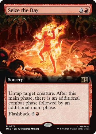 Image of Seize the Day (Extended Art) (MSC-371) - Commander: Marvel Super Heroes Foil