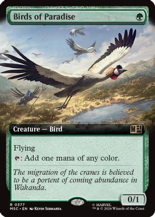 Image of Birds of Paradise (Extended Art) (MSC-377) - Commander: Marvel Super Heroes