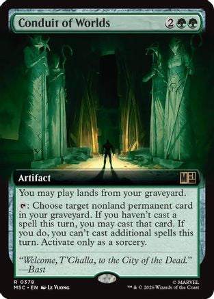 Image of Conduit of Worlds (Extended Art) (MSC-378) - Commander: Marvel Super Heroes Foil