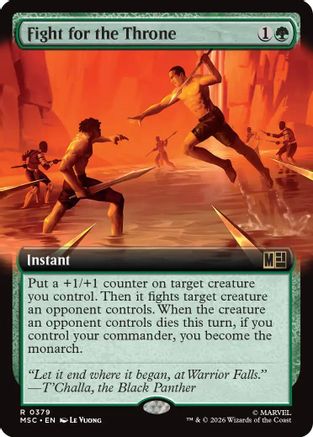 Image of Fight for the Throne (Extended Art) (MSC-379) - Commander: Marvel Super Heroes Foil
