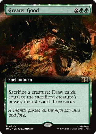 Image of Greater Good (Extended Art) (MSC-380) - Commander: Marvel Super Heroes Foil