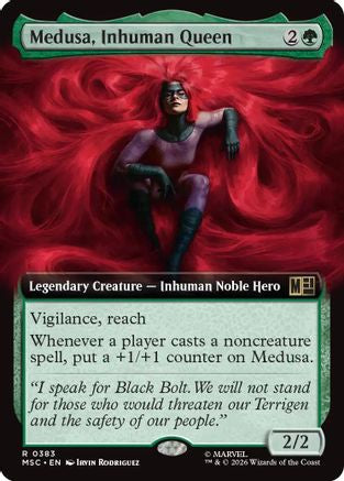 Image of Medusa, Inhuman Queen (Extended Art) (MSC-383) - Commander: Marvel Super Heroes