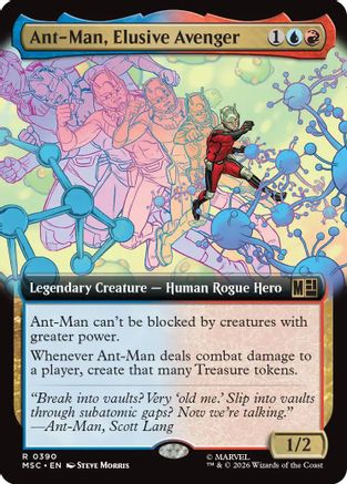 Image of Ant-Man, Elusive Avenger (Extended Art) (MSC-390) - Commander: Marvel Super Heroes Foil