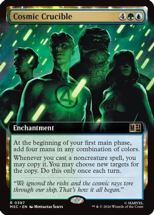 Image of Cosmic Crucible (Extended Art) (MSC-397) - Commander: Marvel Super Heroes Foil