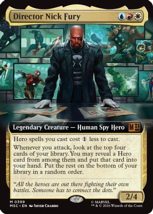 Image of Director Nick Fury (Extended Art) (MSC-399) - Commander: Marvel Super Heroes