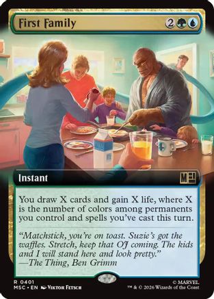 Image of First Family (Extended Art) (MSC-401) - Commander: Marvel Super Heroes