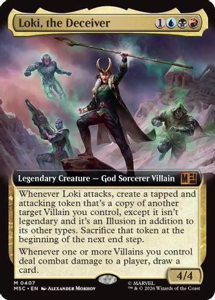 Image of Loki, the Deceiver (Extended Art) (MSC-407) - Commander: Marvel Super Heroes Foil