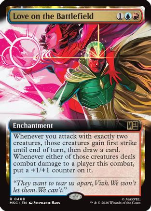 Image of Love on the Battlefield (Extended Art) (MSC-408) - Commander: Marvel Super Heroes