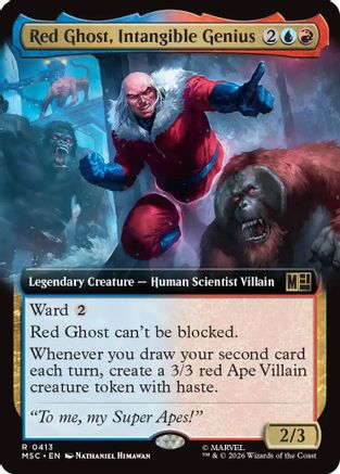 Image of Red Ghost, Intangible Genius (Extended Art) (MSC-413) - Commander: Marvel Super Heroes Foil