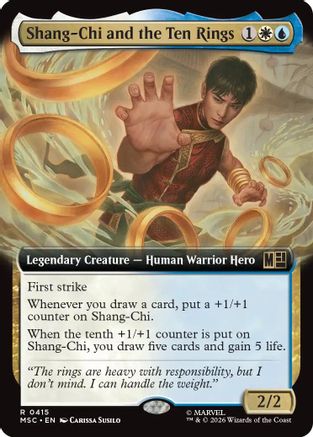Image of Shang-Chi and the Ten Rings (Extended Art) (MSC-415) - Commander: Marvel Super Heroes Foil