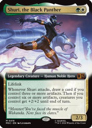 Image of Shuri, the Black Panther (Extended Art) (MSC-416) - Commander: Marvel Super Heroes Foil
