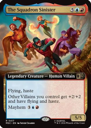 Image of The Squadron Sinister (Extended Art) (MSC-417) - Commander: Marvel Super Heroes