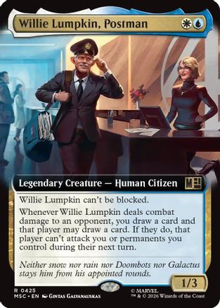Image of Willie Lumpkin, Postman (Extended Art) (MSC-425) - Commander: Marvel Super Heroes