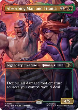 Image of Absorbing Man and Titania (Borderless) (MSC-510) - Commander: Marvel Super Heroes