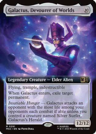 Image of Galactus, Devourer of Worlds (Extended Art) (MSC-291) - Commander: Marvel Super Heroes Foil