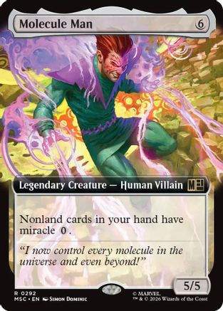 Image of Molecule Man (Extended Art) (MSC-292) - Commander: Marvel Super Heroes Foil