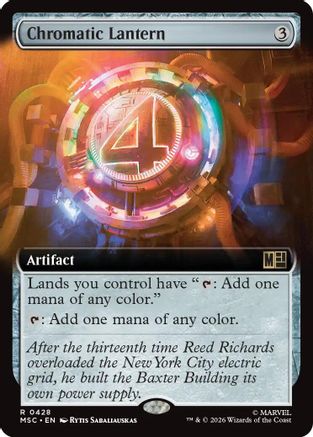 Image of Chromatic Lantern (Extended Art) (MSC-428) - Commander: Marvel Super Heroes