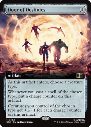 Image of Door of Destinies (Extended Art) (MSC-432) - Commander: Marvel Super Heroes Foil