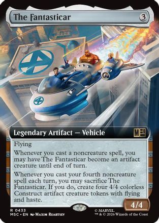 Image of The Fantasticar (Extended Art) (MSC-433) - Commander: Marvel Super Heroes Foil