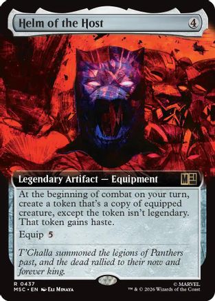 Image of Helm of the Host (Extended Art) (MSC-437) - Commander: Marvel Super Heroes Foil